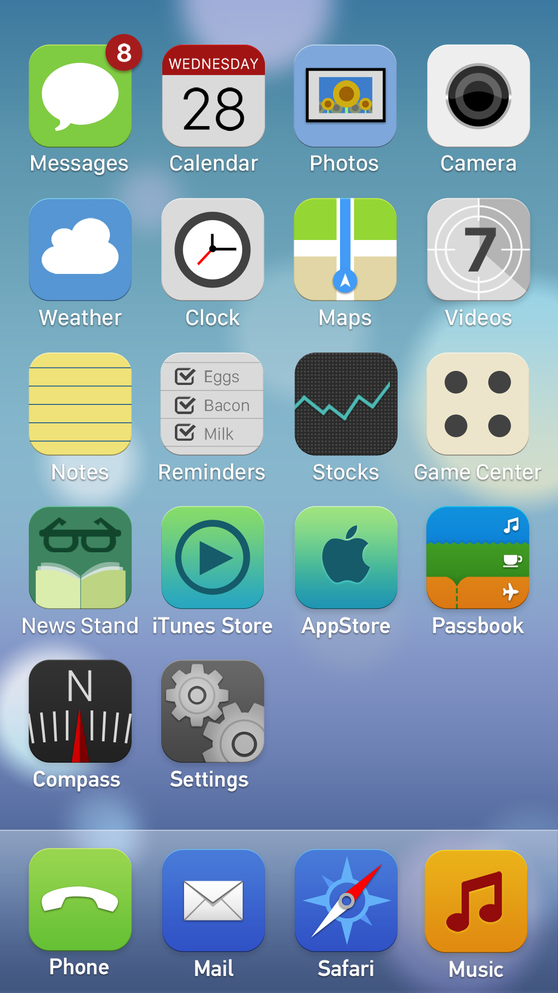 Ícones para iOS 7